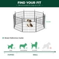 thumbnail image 4 of Unleashed Dog Playpen, Expandable & Portable Design for Yard, RV Camping and Indoor Use, for Puppies and Small Dogs, 24-inch 8 Panels, 4 of 5