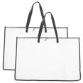 thumbnail image 1 of 2Pcs Art Portfolio Case Clear Large Poster Storage Bag Poster Storage Container Portfolio Folder Bag, 1 of 3