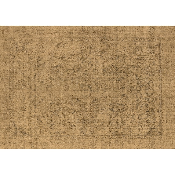 Ahgly Company Indoor Rectangle Oriental Brown Industrial Area Rugs, 2' x 5'