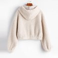 thumbnail image 5 of Vedolay Warm Winter Coats Buttons Solid Winter Coat Fall Coat for Women Beige,L, 5 of 5