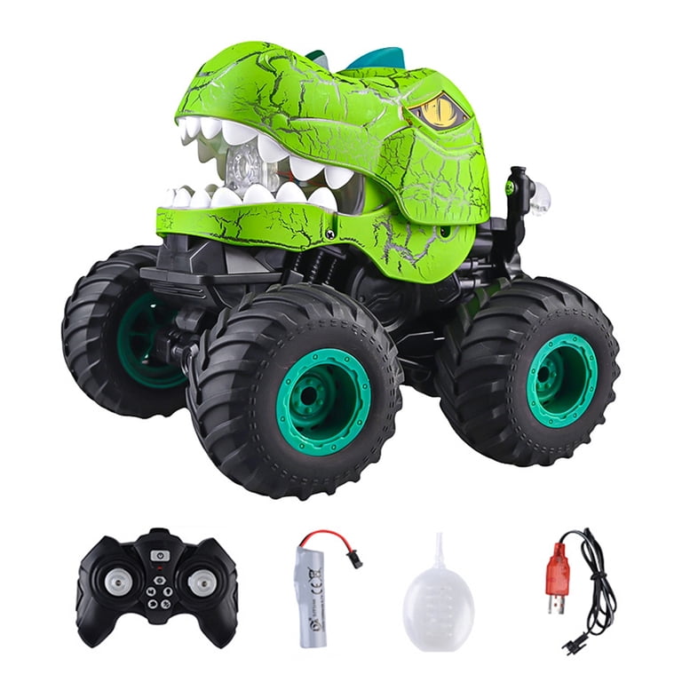 Xinwanna RC Car with 3 Light Modes & Built-In Speakers, Dinosaur
