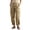 Khaki, variant on Women's Solid High Waist Denim Cargo Capri Pants,Multi Flap Side Pocket Rollable Ankle Loose Jeans Trousers for Daily Wear