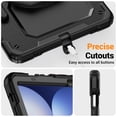 thumbnail image 6 of for Samsung Galaxy Tab S10 Plus/S9 FE+/S9+ Case 12.4 inch, 360 Rotating Shockproof Cover with Stand, Handle, Shoulder Strap (SM-X820/X810/X610), Black, 6 of 6