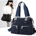 thumbnail image 4 of Large Capacity Waterproof Multi Pocket Shoulder Bag, Crossbody Travel Messenger Bag, Nylon Tote Bag, 4 of 7