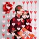 thumbnail image 1 of Cortina de Puerta Roja para Boda con Forma de Corazón de Tela No Tejida con Bandera de San Valentín, 1 of 6