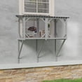 thumbnail image 4 of Jopath Cat Catio, Cat Window Perch for Large Indoor Cats Wooden Cat Window Hammock for Sunbathing Napping and Overlooking, 4 of 7