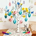 thumbnail image 2 of Cheapark Easter Bunny Plastic Painted Eggs 1.57 inches 12 Pieces Multicolor Holiday Party Decoration Fillable Eggs for Basket, 2 of 6
