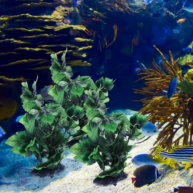 WEUVEB Planta Decorativa Plástica Para Acuario Accesorio Ideal Para Casa Y Oficina