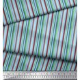 thumbnail image 1 of Soimoi Blue Rayon Fabric Vertical Stripe Decor Fabric Printed Yard 42 Inch Wide, 1 of 2
