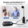 thumbnail image 2 of Auriculares con micrófono inalámbrico XIAOKOA UHF12 de 50 m de alcance, 2 of 8