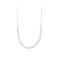 thumbnail image 2 of Women's Welry Oval-Cut Freshwater Pearl Necklace in 14kt Gold-Plated Sterling Silver, 16" + 2", 2 of 7