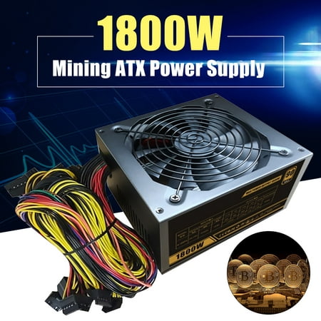 Professional 1800W ATX Gold Mining Power Supply For 6 GPU Eth Rig Ethereum 2018 (Best Gpu Ethereum Mining)