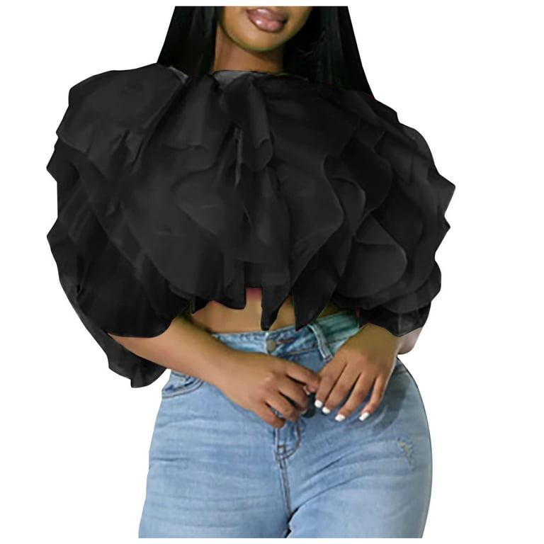  Backless Tops for Women Sexy Going Out Open Back Tees Shirt Y2k  Long Sleeve Club Party Night Crop Top Clothing Black : Clothing, Shoes &  Jewelry