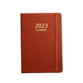 thumbnail image 1 of Cuaderno diario A5, diarios 2023 libretas objetivos hábitos seguimiento tapa 180 hojas 360 páginas para , marrón Salvador Planificador de cuaderno, 1 of 9