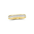 thumbnail image 1 of FB Jewels 14kt Yellow Gold Womens Baguette Diamond Wedding Anniversary Band Ring 1/6 Cttw Size 9, 1 of 1