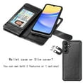thumbnail image 5 of Galaxy A15 5G Case, A15 5G Wallet Case, Tekcoo Samsung Galaxy A15 5G 6.5 inchs PU Leather Case,Luxury Cash Credit Card Slots Folio Flip Cover [Detachable Magnetic Case] & Kickstand - Black, 5 of 6