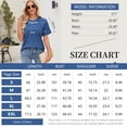 thumbnail image 2 of Sexy Dance Blouses for Women Short Sleeve Shirts Casual Dressy Summer Tops with Pleats Purple 3XL, 2 of 8