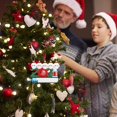thumbnail image 4 of Adorno de Navidad único 2021, decoración de Navidad familiar personalizada, decoración de mesa de Navidad, adornos colgantes de árbol de Navidad, para amigos de la familia niños (seis cabezas convencionales) Zhivalor ZYY-0671, 4 of 5