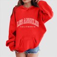 thumbnail image 2 of Taybagh Hoodies Sweatshirts for Girls with Front Pocket Minimalist Girls Hoodies Size 10-12 Baby Letters Graphic Clothes, 2 of 6