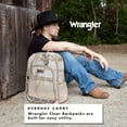 thumbnail image 5 of Wrangler Clear Waterproof Backpack, Durable Plastic Book Bag, Casual, for Student, Clear Tan, 5 of 7