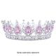 thumbnail image 3 of Guardurnaity Exquisita artesanía y de pelo de boda tallada detallada para novias, Tiaras y coronas, de boda Ropa, zapatos y accesorios Miscelánea Base plateada + diamante rosa, 3 of 6