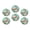 M067, variant on Glass Refrigerator Magnet 6Pcs Magnetic Fridge Sticker,Decor for Kitchen,Whiteboard,Cabinet,Exposure Bear With Silhouette Background