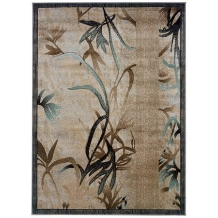 Hawthorne Collection 5  x 7 7  Rug in Beige and Aqua Created from 100% Heat Set Polypropylene  this rug is Power Loomed in Turkey. Featuring Transitional designs and trendy colors taken from today s hottest fashion trends  this rug is sure to bring style to any room in your home. Features: Finish: Beige and Aqua Materials: 100% Heat Set Polypropylene Style: Transitional Power Loomed Specifications: Overall Product Dimensions: 0.25  H x 60  W x 91  D Overall Product Weight: 20 lbs