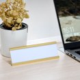 thumbnail image 6 of 2x7inch Aluminum Name Plate Holder, L Type for Desk Sign Holder Gold Tone, 6 of 6