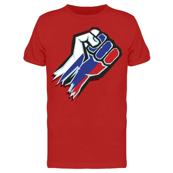 Russian Flag Fist T-Shirt Men -Image by Shutterstock, Male Large