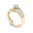 thumbnail image 2 of 1/3 Carat T.W. Diamond Cluster 10kt Yellow Gold Engagement Ring, 2 of 5