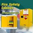 thumbnail image 4 of Fireproof Cabinet, Flammable Safety Cabinet, with 12 Gallon Capacity, Cold-Rolled Steel Fireproof Safety Cabinet, for Garage and Workshop, 4 of 7