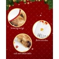 thumbnail image 6 of Hello Fall Thanksgiving Christmas Tree Skirt 48 Inches Large Christmas Skirt Tree, Autumn Red Orange Maple Leaf Dog Tree Skirt Christmas Decorations for Fireplace Party Holidays Indoor Outdoor, 6 of 7
