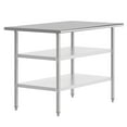 thumbnail image 2 of Flash Furniture 30x48 Portable Prep and Work Table with NSF Certified 18 Gauge Stainless Steel Top Shelf and 2 Adjustable Galvanized Steel Undershelves, 2 of 8