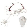 thumbnail image 1 of Collier Araignée Gothique Vintage Pendentif Araignée Halloween Style Punk Bijou Animal Reptile, 1 of 5