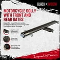 thumbnail image 2 of Black Widow Motorcycle Dolly with Front and Rear Gates for Loading and Unloading, 2 of 10