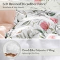 thumbnail image 6 of Exclusivo Mezcla Floral Queen Comforter Set, 3 Pieces Queen Size Lightweight Bedding Comforters, Pink Botanical Flowers Pattern, 6 of 8