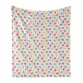 thumbnail image 1 of Kites Soft Flannel Fleece Throw Blanket, Boho Style Geometric with Kites Traditional Folklore Effects, Cozy Plush for Indoor and Outdoor Use, 50" x 60", Multicolor, by Ambesonne, 1 of 6