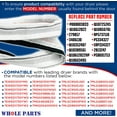 thumbnail image 2 of Whole Parts Dryer Drum Felt Seal Part # W10612022 - Replacement & Compatible With Some Admiral, Estate, Inglis, Kenmore, Kitchen Aid, Maytag and Whirlpool Dryers - 2 Yr Warranty, 2 of 6