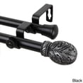 thumbnail image 2 of InStyleDesign  Laurel Adjustable Double Curtain Rod Black 66 to 120 inch Black Finish, 2 of 2