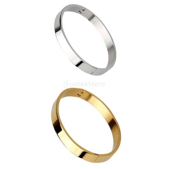 Brazalete de Acero Inoxidable Yinane 2 Piezas