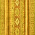 thumbnail image 1 of Ahgly Company Indoor Square Abstract Yellow Modern Area Rugs, 5' Square, 1 of 4