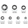 thumbnail image 3 of 280 Pcs Lock Washers Lock Washers, Steel Lock Washers Quick Lock Washers M3 M4 M5 M6 M8 M10 M12, 7 Sizes, Black, 3 of 6