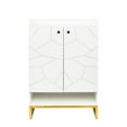 thumbnail image 4 of MIDODO Shoe Cabinets with Doors, 6-Tier Modern Shoe Rack Organizer Cabinet, Freestanding Wood Storage Cabinet with Gold Frame for Bedroom, Hallway, 4 of 6