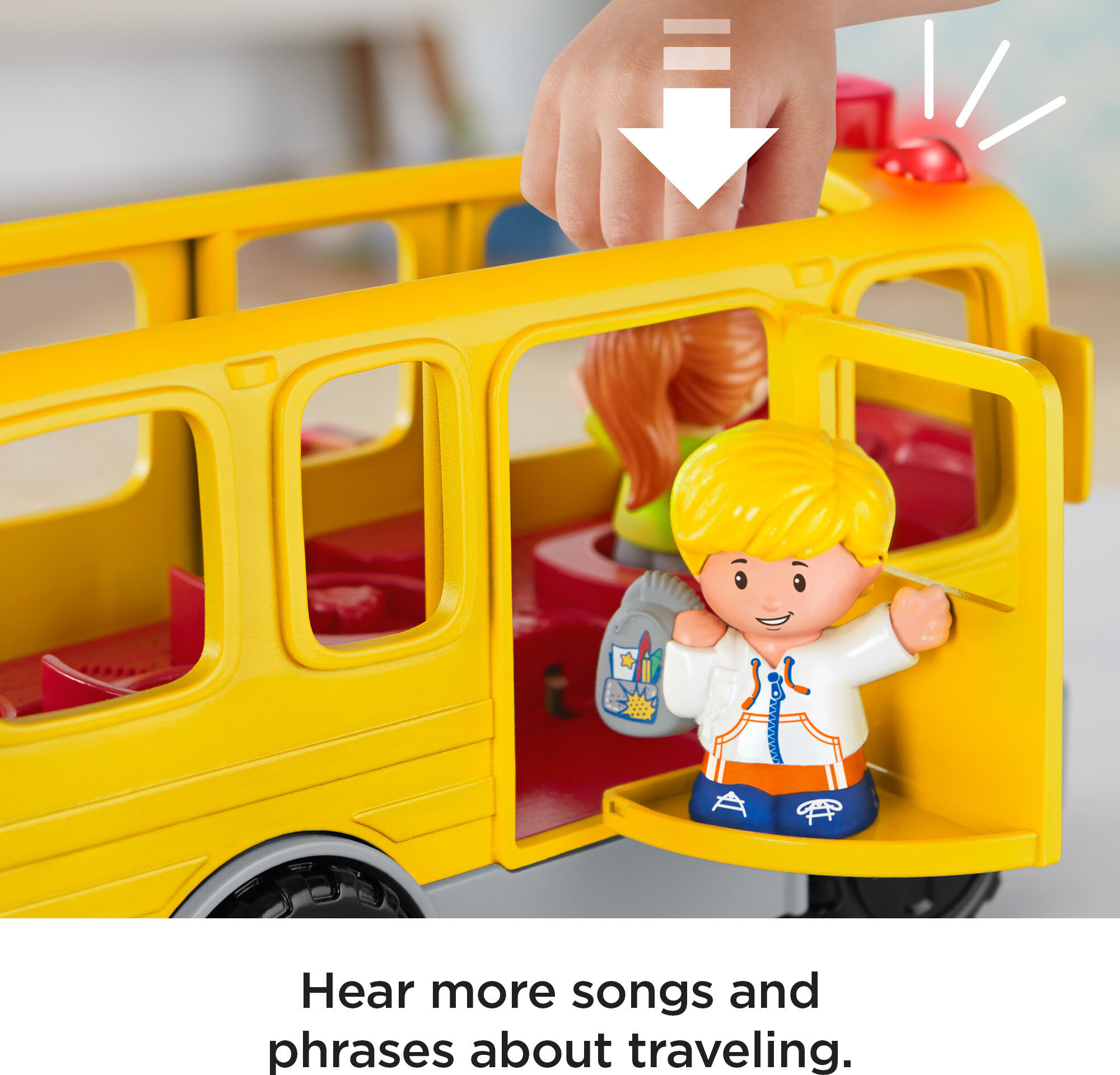 Little People Musical Toddler Toy Sit with Me School Bus with Lights Sounds for Ages 1+ Years - image 5 of 8