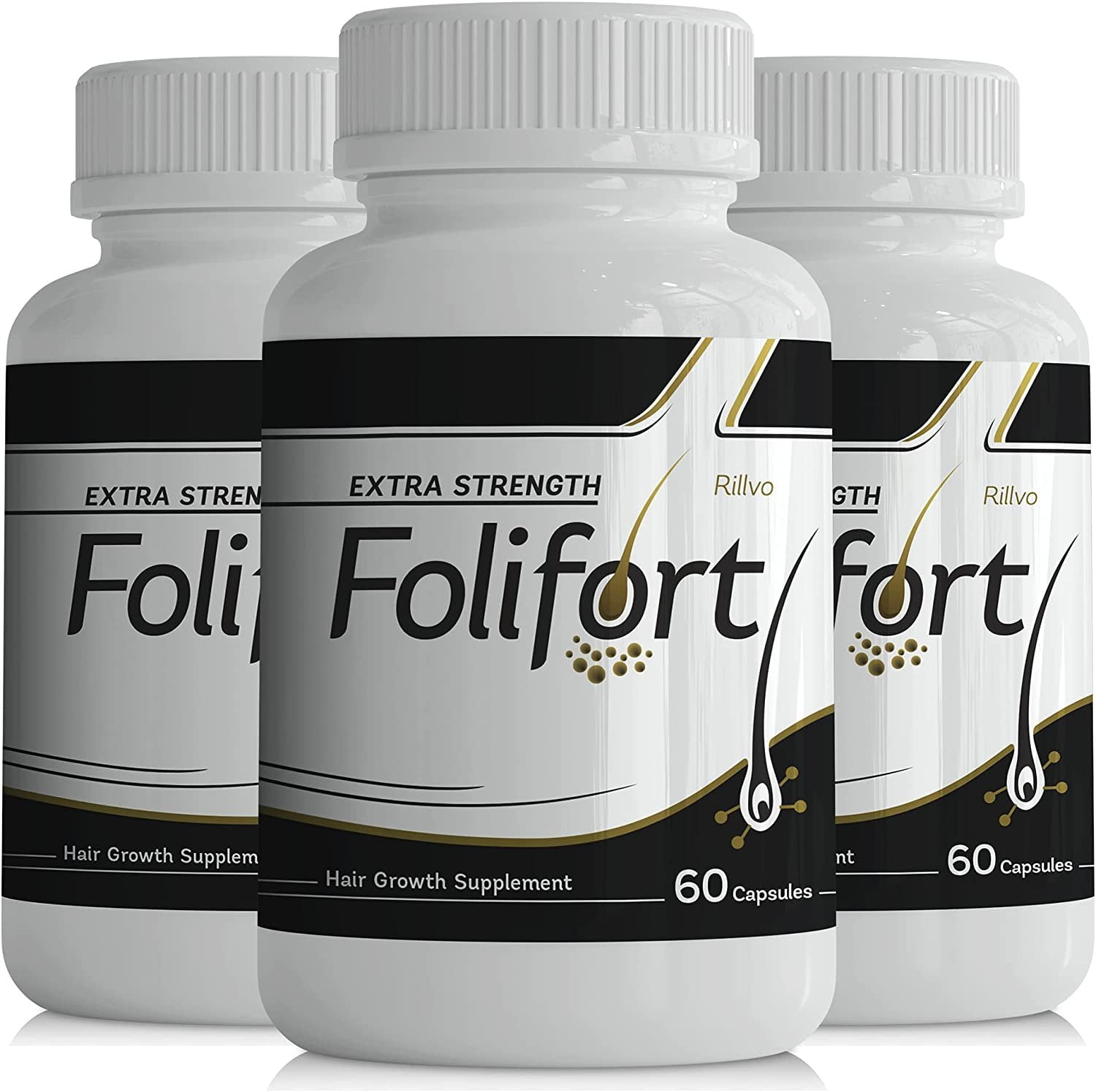 3 Pack Folifort Hair Growth 180 Capsules