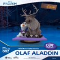 thumbnail image 4 of 2024 Disney Frozen Olaf Tell Story Cosplay La Sirenita Aladdin Simba Adornos de escritorio hechos a mano Lindos juguetes de regalo de cumpleaños, 4 of 5