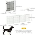 thumbnail image 3 of PawHut Wooden Pet Fence with Support Feet White, 3 of 9