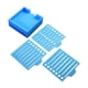 thumbnail image 3 of Plantilla de Notas Adhesivas Compatible con Post Notes, Base de Blocs Adhesivos de 3x3 con 2 Plantillas Incluidas, Organizador de Blocs de Notas Azul., 3 of 5