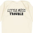 thumbnail image 4 of Inktastic Little Miss Trouble Girls Long Sleeve Baby Bodysuit, 4 of 5