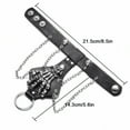 thumbnail image 3 of Punk Rock Gótico Guante Esqueleto Mano Guante Cadena Enlace Pulsera Brazalete, 3 of 8